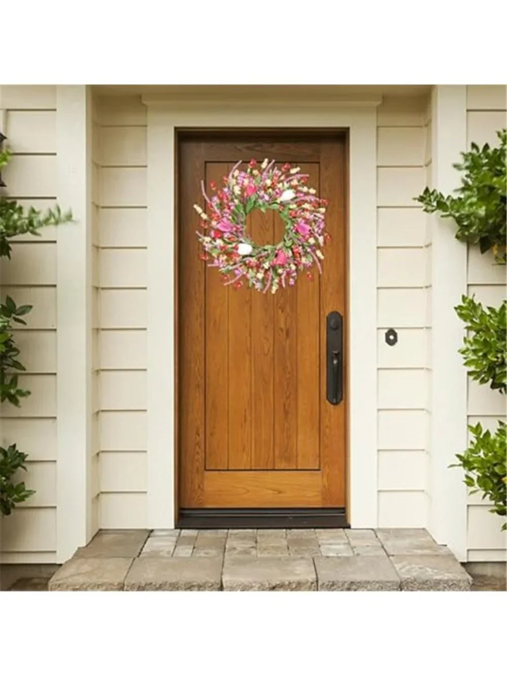 22 Inch Artificial Colorful Flower Summer Wreath
